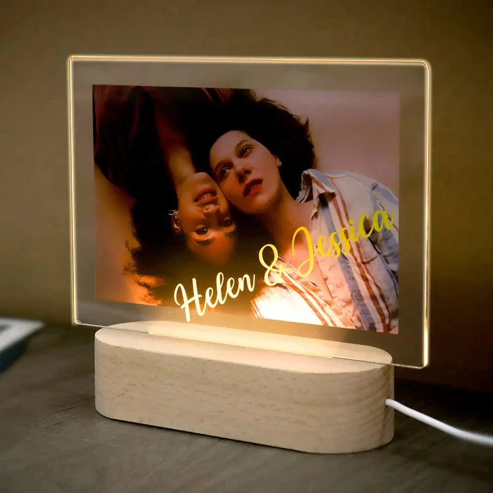 Lâmpada Amor Brilhante - Personalizado Com Foto - Memories