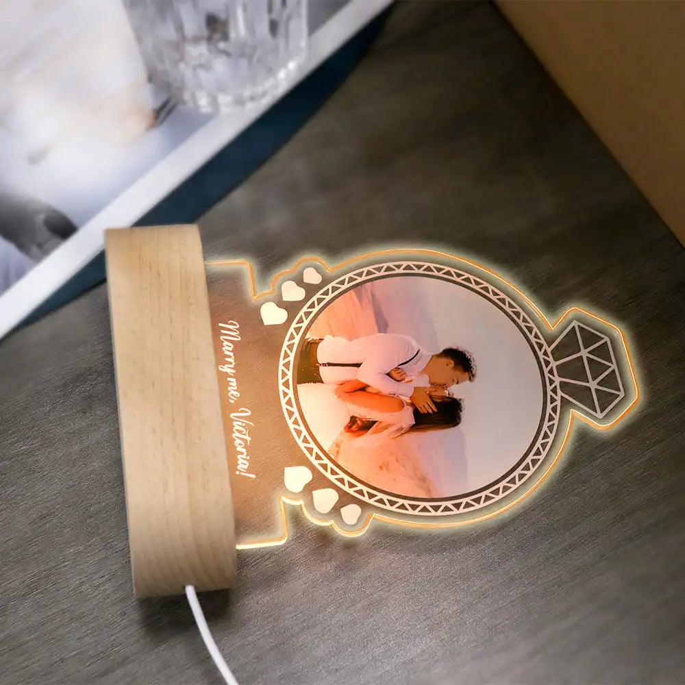 Lâmpada Amor Brilhante - Personalizado Com Foto - Diamond