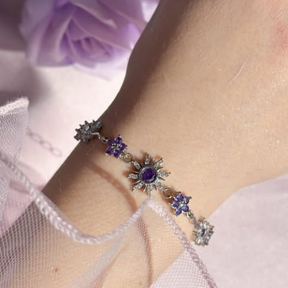 Pulseira Rapunzel Solar Cravejada e Banhada a Ouro 18K