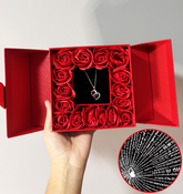 Caixa Rosas e colar 100 idiomas