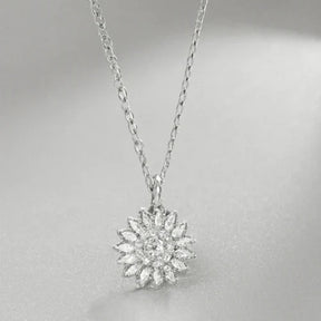 Porta Joias de Girassol com Colar Personalizado 18K