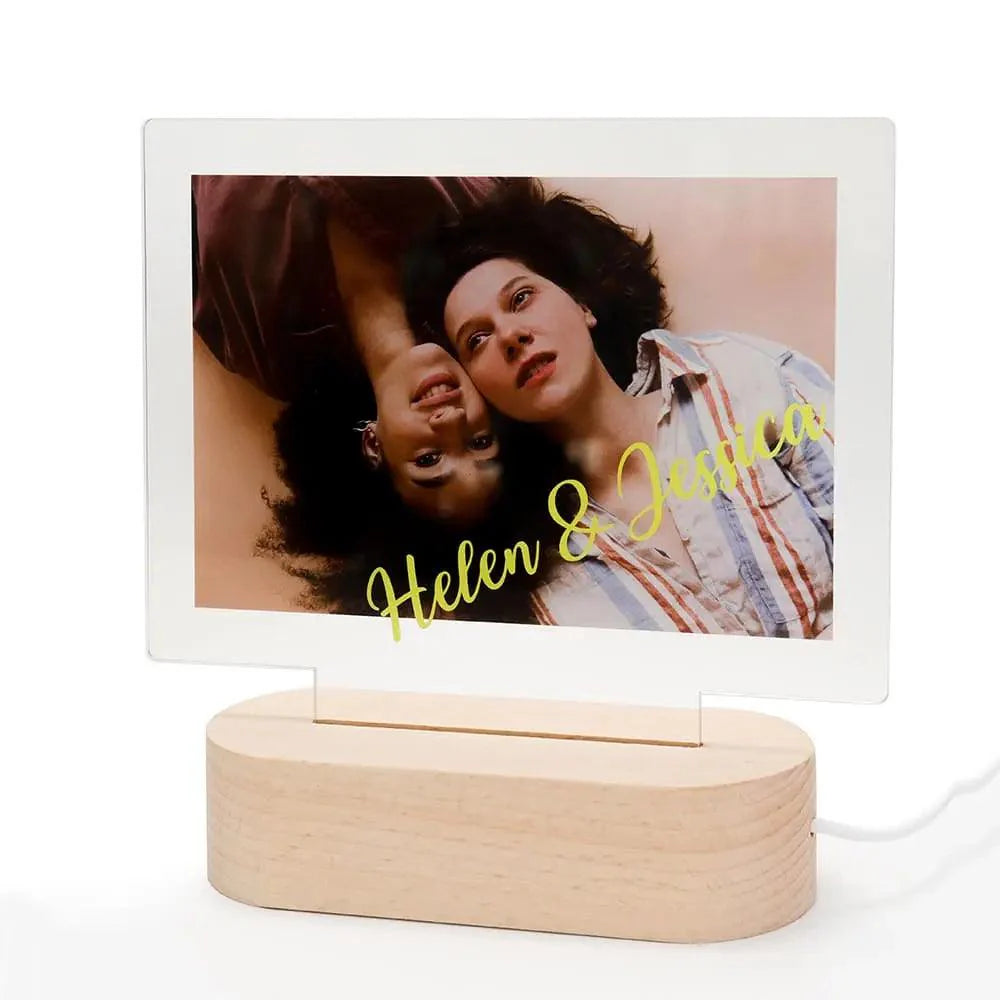 Lâmpada Amor Brilhante - Personalizado Com Foto - Memories
