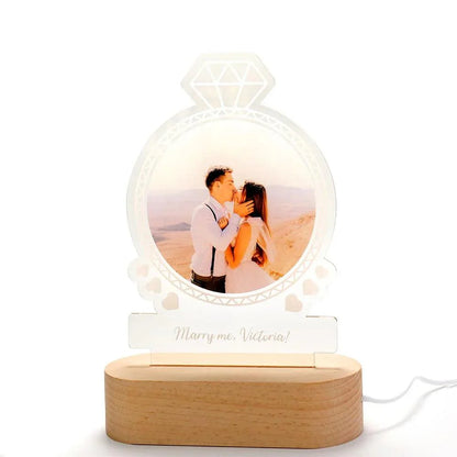 Lâmpada Amor Brilhante - Personalizado Com Foto - Diamond
