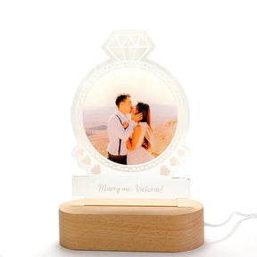 Lâmpada Amor Brilhante - Personalizado Com Foto - Diamond
