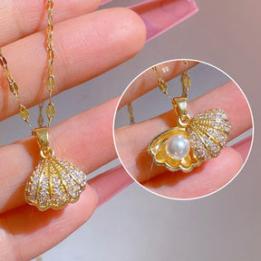 COLAR A PEQUENA SEREIA BANHADO EM OURO 18K