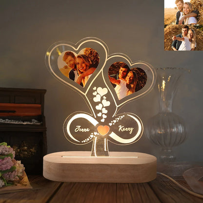 Lâmpada Amor Brilhante - Personalizado com Foto - Encanto