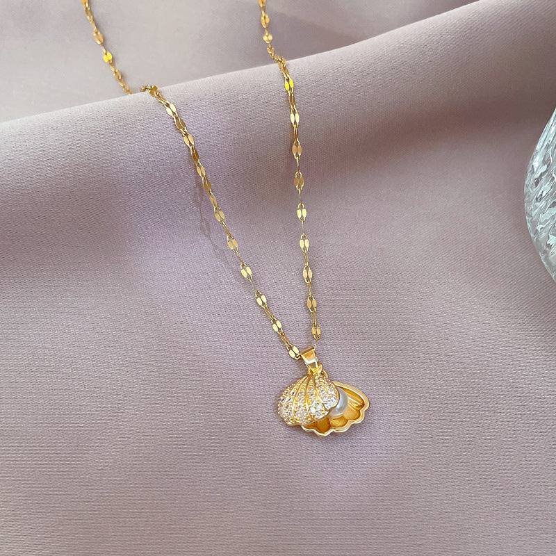COLAR A PEQUENA SEREIA BANHADO EM OURO 18K