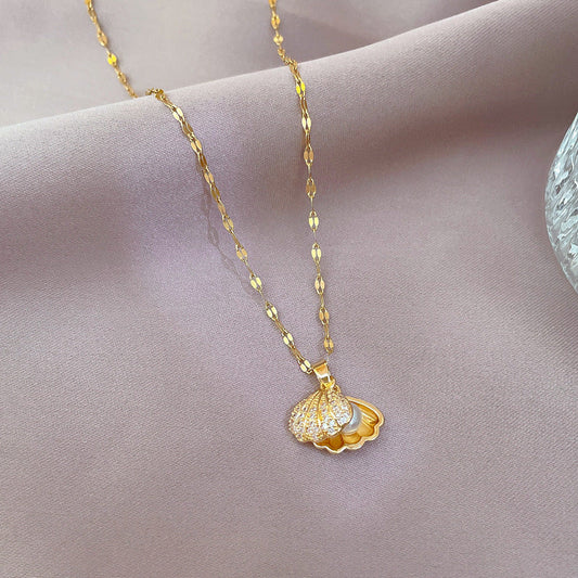 COLAR A PEQUENA SEREIA BANHADO EM OURO 18K