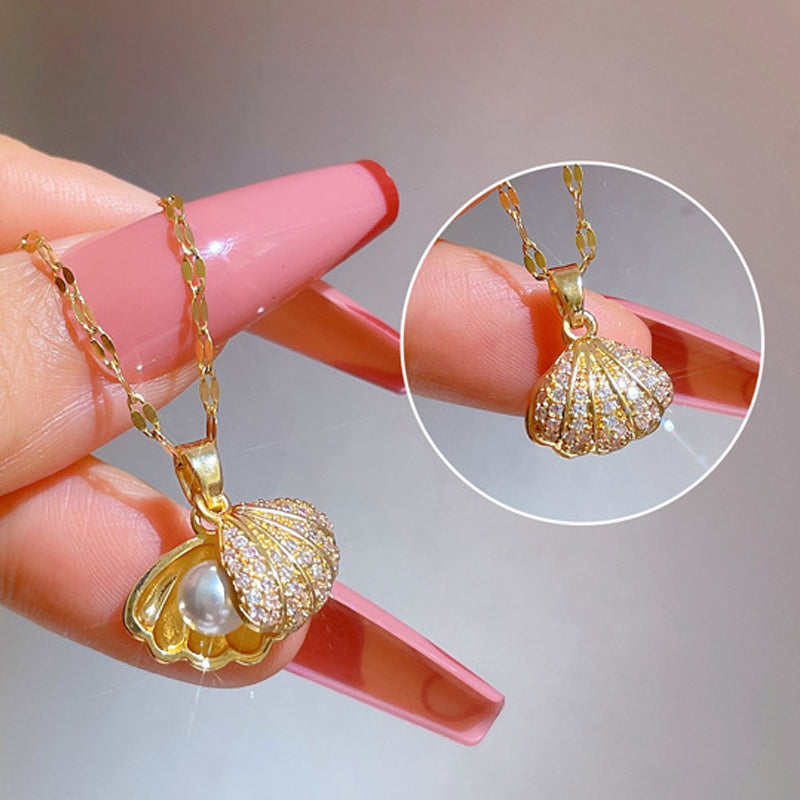 COLAR A PEQUENA SEREIA BANHADO EM OURO 18K