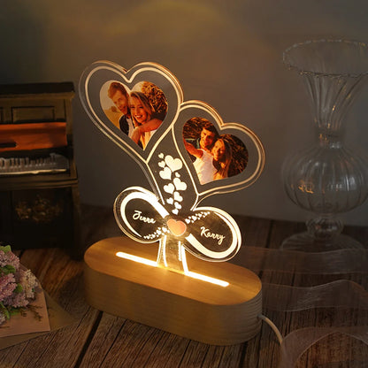 Lâmpada Amor Brilhante - Personalizado com Foto - Encanto