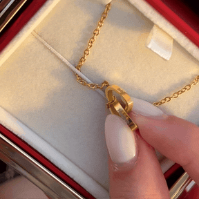 Caixa Rosa Eterna e Colar Personalizado Duogift