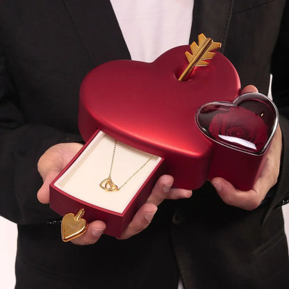 Caixa Cupido Eterno Com Colar Personalizado